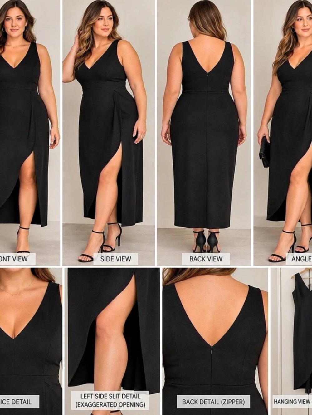 Abercrombie & Fitch Black Maxi Dress Size XL NWT
